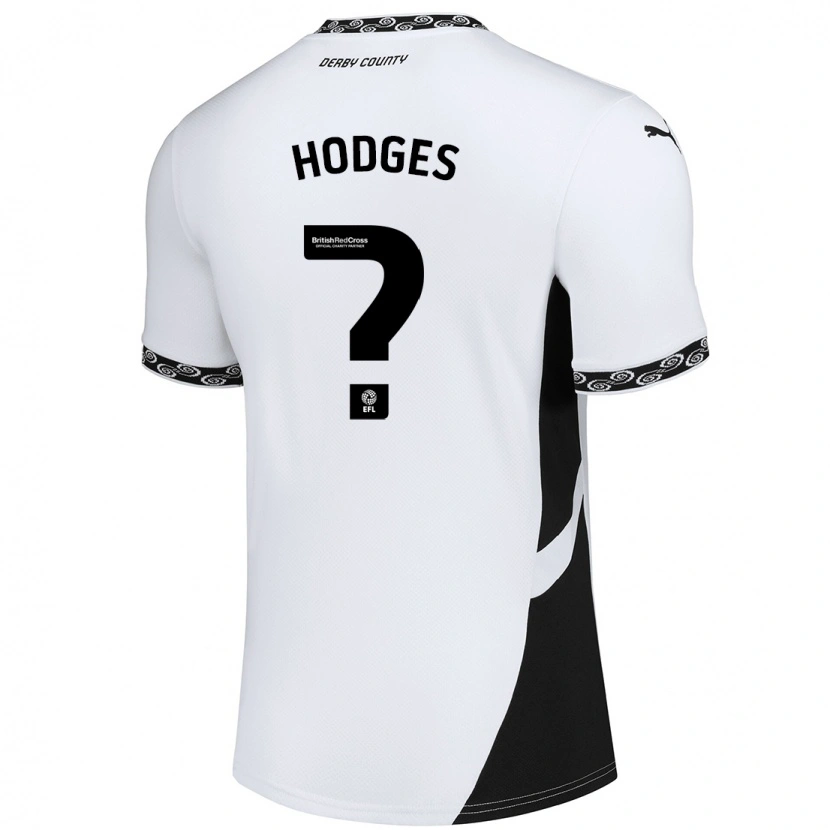 Danxen Barn Dantel Hodges #0 Vit Svart Hemmatröja Matchtröjor 2024/25 Tröjor T-Tröja