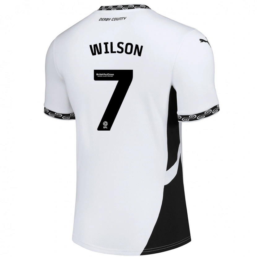 Danxen Barn Emelia Wilson #7 Vit Svart Hemmatröja Matchtröjor 2024/25 Tröjor T-Tröja
