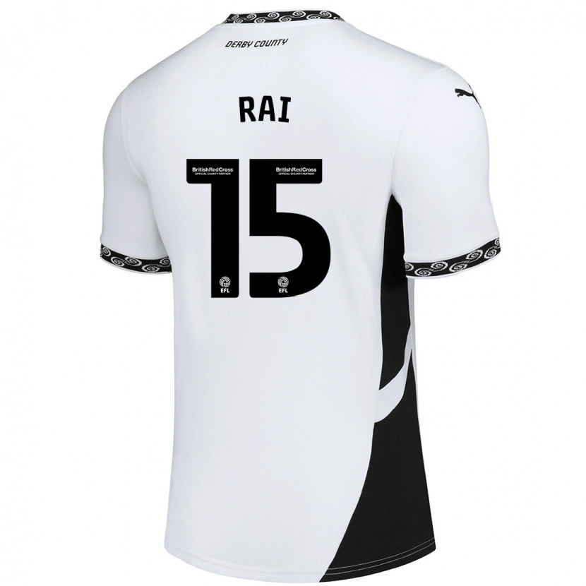 Danxen Barn Kira Rai #15 Vit Svart Hemmatröja Matchtröjor 2024/25 Tröjor T-Tröja