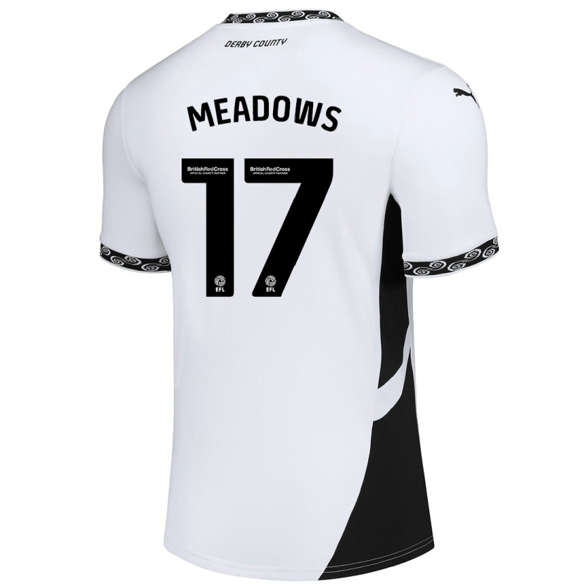 Danxen Barn Helena Meadows #17 Vit Svart Hemmatröja Matchtröjor 2024/25 Tröjor T-Tröja