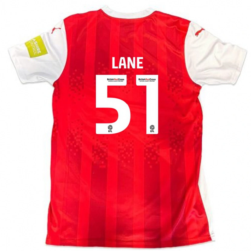 Danxen Barn Mikey Lane #51 Röd Vit Hemmatröja Matchtröjor 2024/25 Tröjor T-Tröja