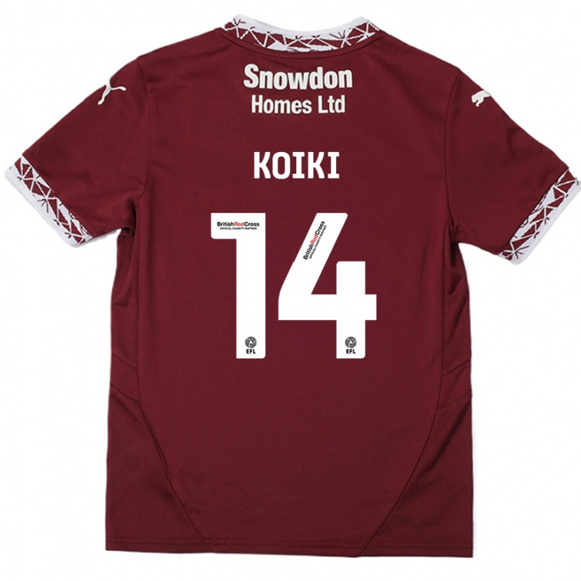 Danxen Barn Ali Koiki #14 Bourgogne Hemmatröja Matchtröjor 2024/25 Tröjor T-Tröja