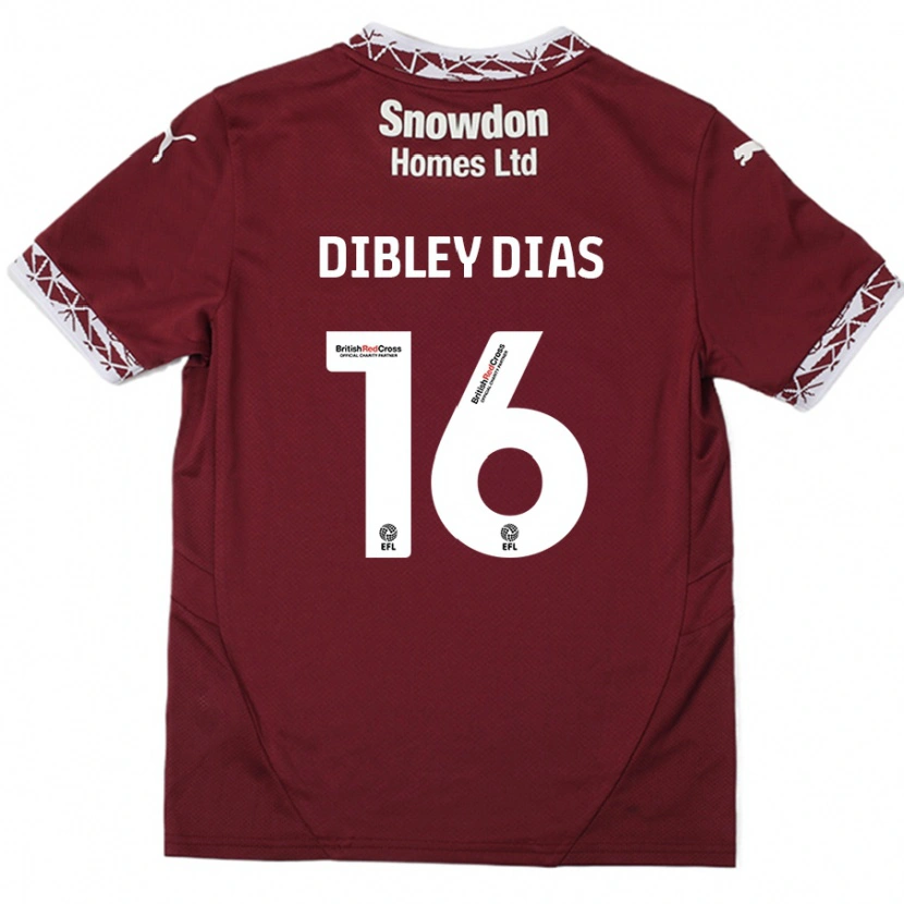 Danxen Barn Matt Dibley-Dias #16 Bourgogne Hemmatröja Matchtröjor 2024/25 Tröjor T-Tröja