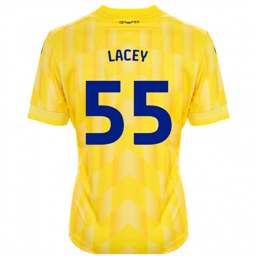 Danxen Barn Aaron Lacey #55 Gul Hemmatröja Matchtröjor 2024/25 Tröjor T-Tröja