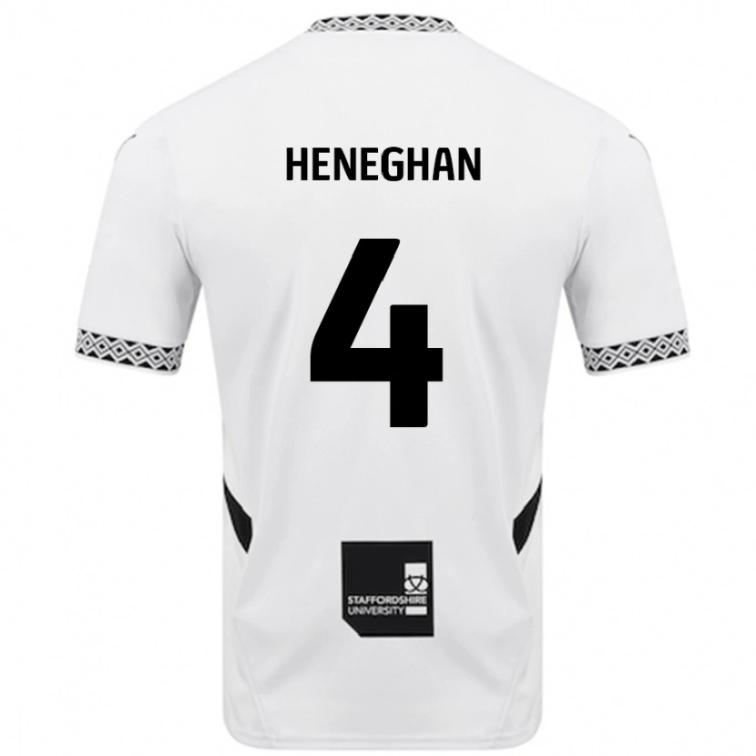 Danxen Barn Ben Heneghan #4 Vit Hemmatröja Matchtröjor 2024/25 Tröjor T-Tröja
