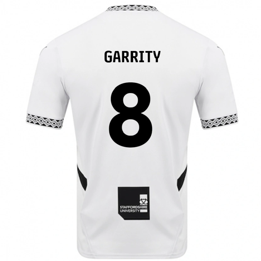 Danxen Barn Ben Garrity #8 Vit Hemmatröja Matchtröjor 2024/25 Tröjor T-Tröja