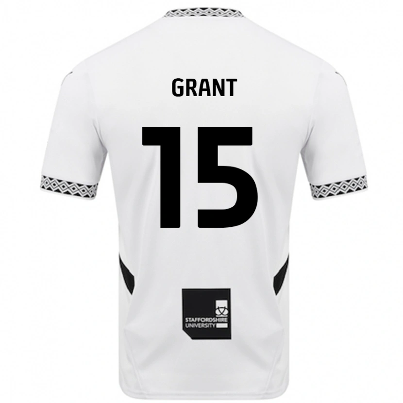 Danxen Barn Conor Grant #15 Vit Hemmatröja Matchtröjor 2024/25 Tröjor T-Tröja