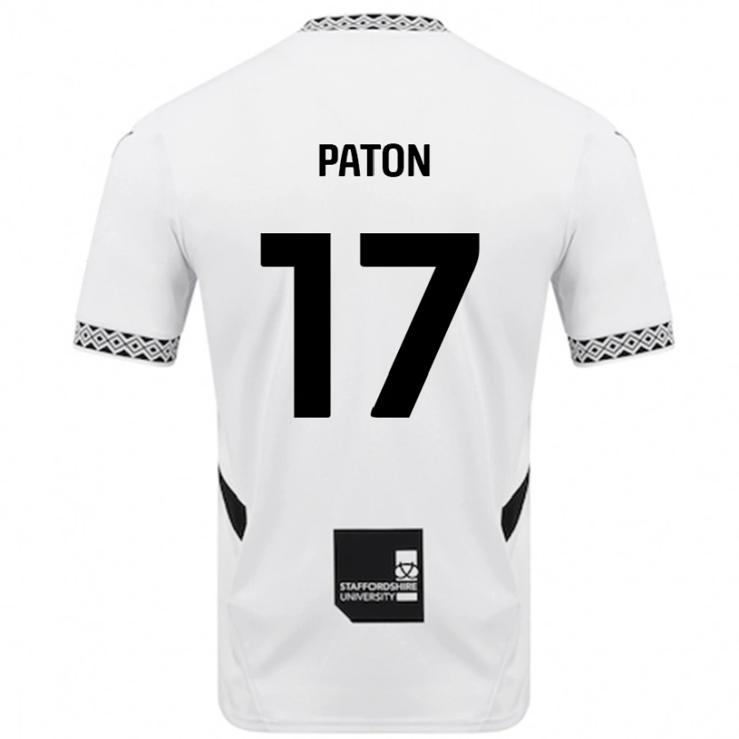 Danxen Barn Ruari Paton #17 Vit Hemmatröja Matchtröjor 2024/25 Tröjor T-Tröja