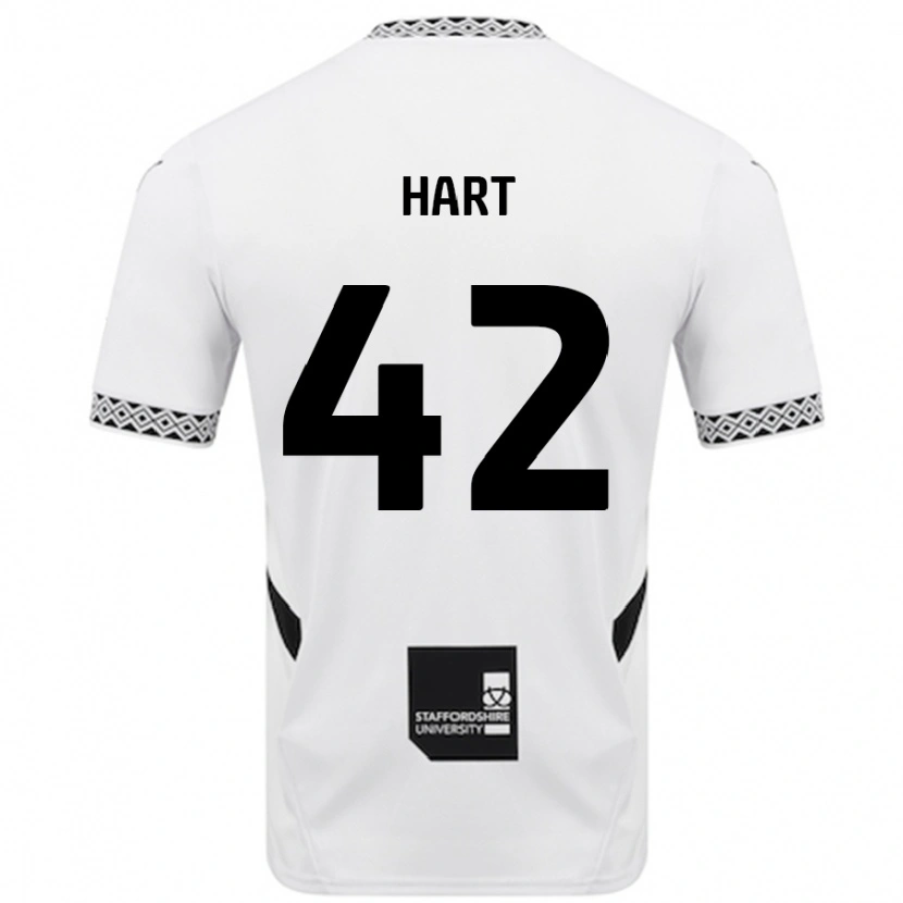 Danxen Barn Sam Hart #42 Vit Hemmatröja Matchtröjor 2024/25 Tröjor T-Tröja