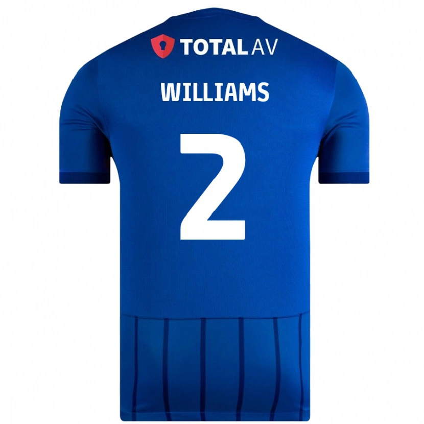 Danxen Barn Jordan Williams #2 Blå Hemmatröja Matchtröjor 2024/25 Tröjor T-Tröja