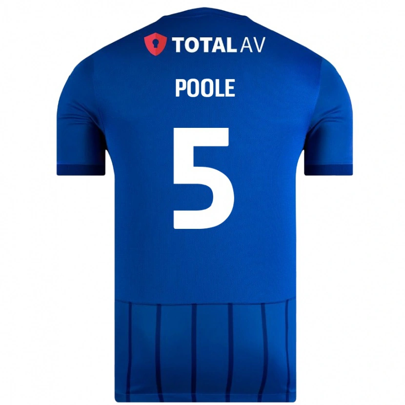 Danxen Barn Regan Poole #5 Blå Hemmatröja Matchtröjor 2024/25 Tröjor T-Tröja
