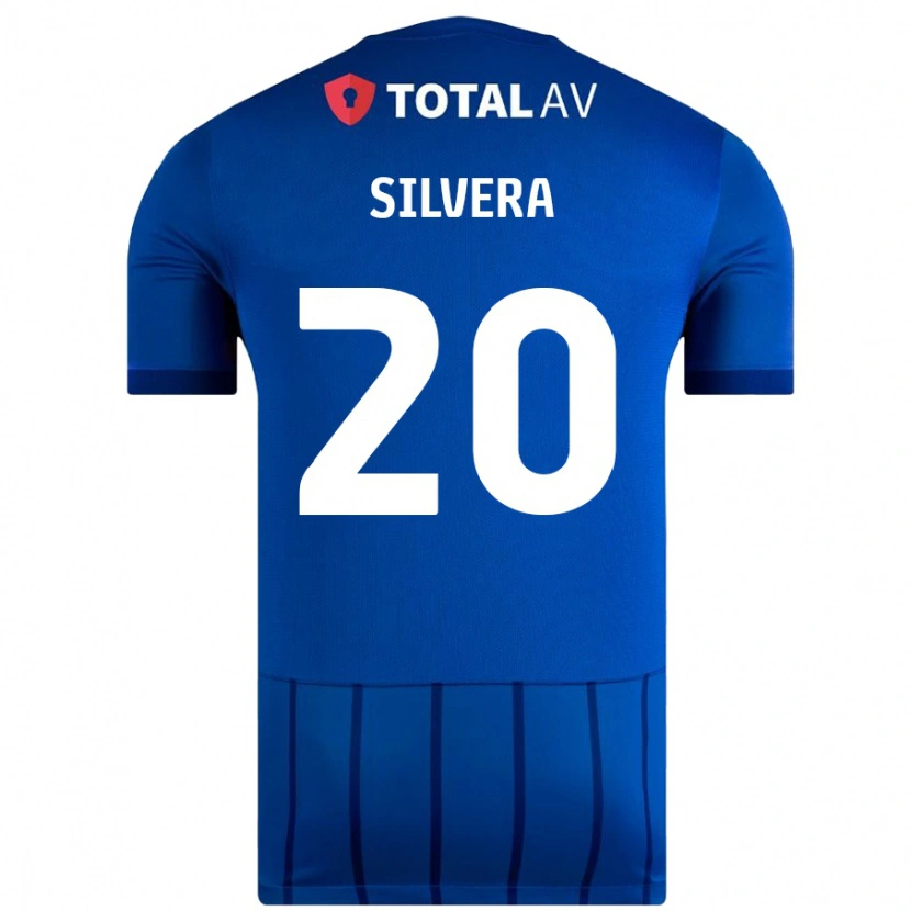 Danxen Barn Sam Silvera #20 Blå Hemmatröja Matchtröjor 2024/25 Tröjor T-Tröja