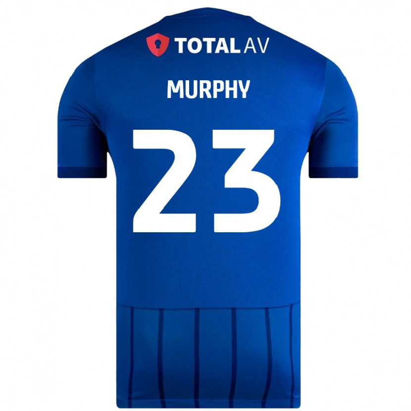 Danxen Barn Josh Murphy #23 Blå Hemmatröja Matchtröjor 2024/25 Tröjor T-Tröja