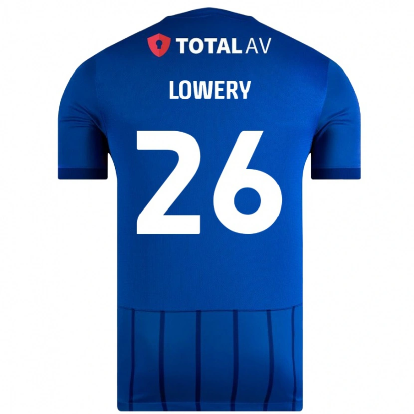 Danxen Barn Tom Lowery #26 Blå Hemmatröja Matchtröjor 2024/25 Tröjor T-Tröja