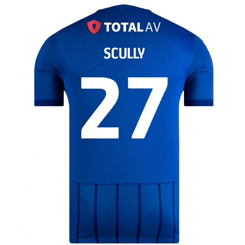 Danxen Barn Anthony Scully #27 Blå Hemmatröja Matchtröjor 2024/25 Tröjor T-Tröja
