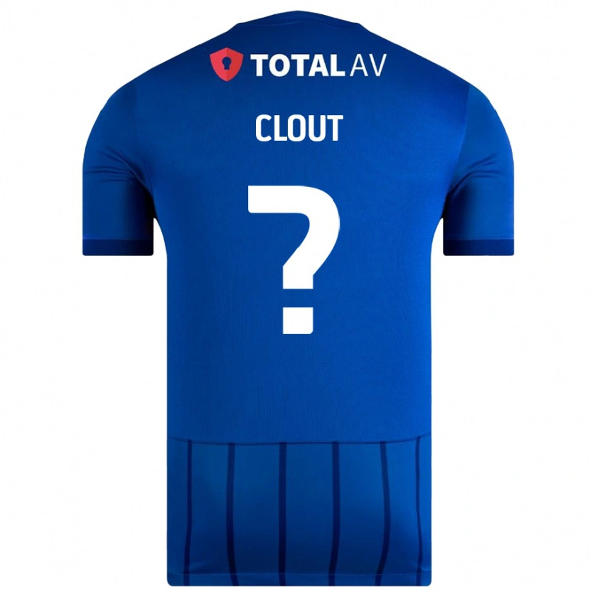 Danxen Barn Harry Clout #0 Blå Hemmatröja Matchtröjor 2024/25 Tröjor T-Tröja