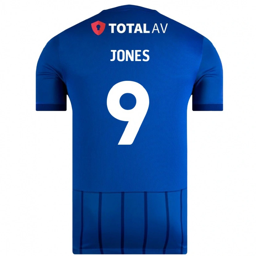 Danxen Barn Emma Jones #9 Blå Hemmatröja Matchtröjor 2024/25 Tröjor T-Tröja