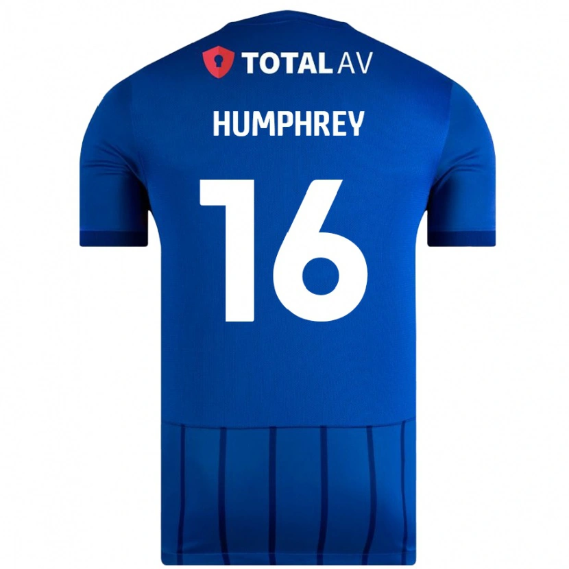 Danxen Barn Ella Humphrey #16 Blå Hemmatröja Matchtröjor 2024/25 Tröjor T-Tröja