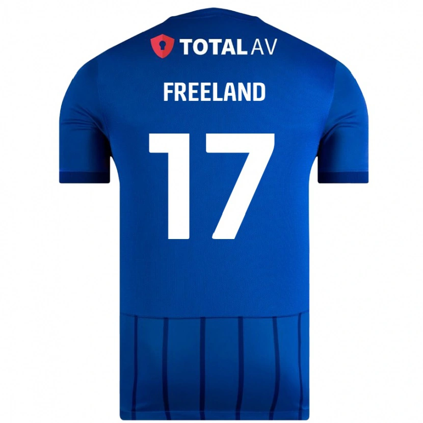 Danxen Barn Georgie Freeland #17 Blå Hemmatröja Matchtröjor 2024/25 Tröjor T-Tröja