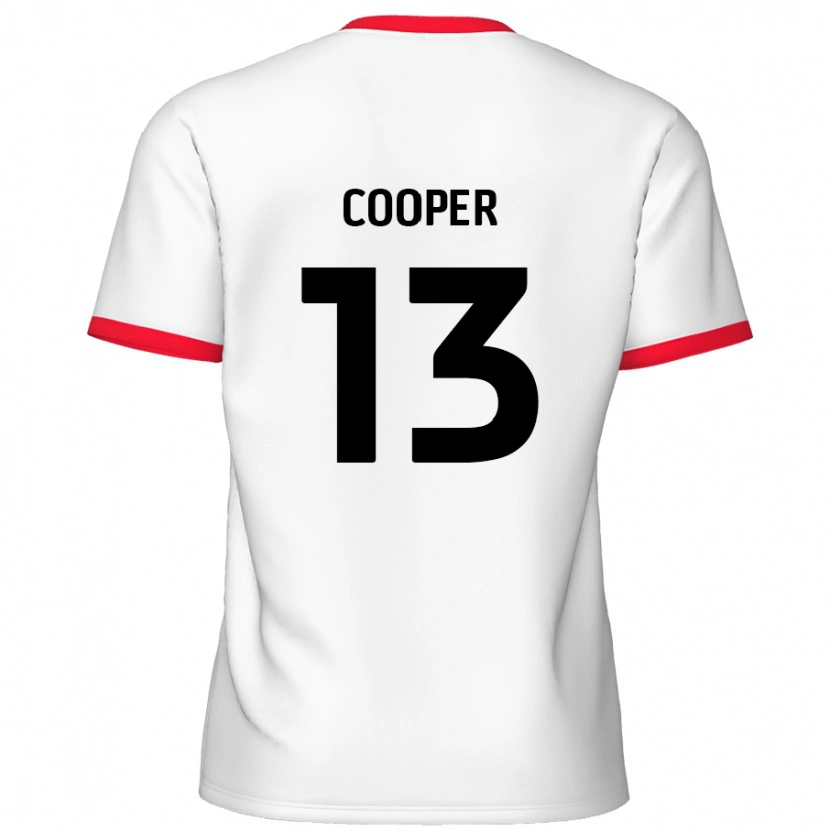 Danxen Barn Murphy Cooper #13 Vit Röd Hemmatröja Matchtröjor 2024/25 Tröjor T-Tröja