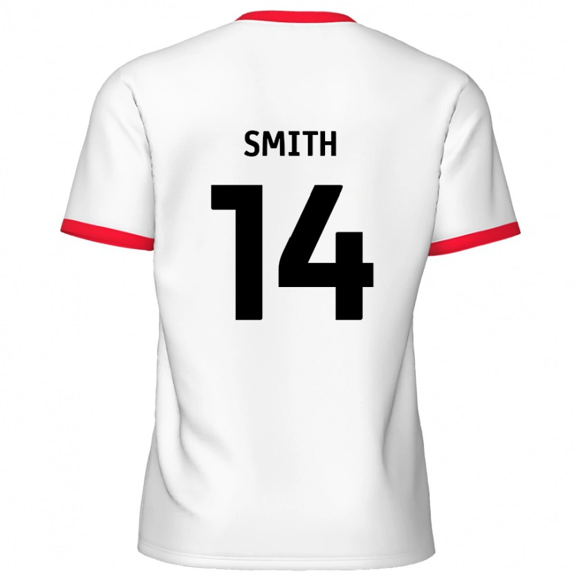 Danxen Barn Kane Smith #14 Vit Röd Hemmatröja Matchtröjor 2024/25 Tröjor T-Tröja