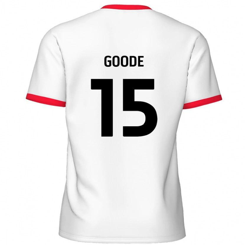 Danxen Barn Charlie Goode #15 Vit Röd Hemmatröja Matchtröjor 2024/25 Tröjor T-Tröja