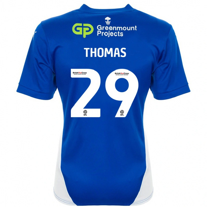 Danxen Barn Silko Thomas #29 Blå Vit Hemmatröja Matchtröjor 2024/25 Tröjor T-Tröja