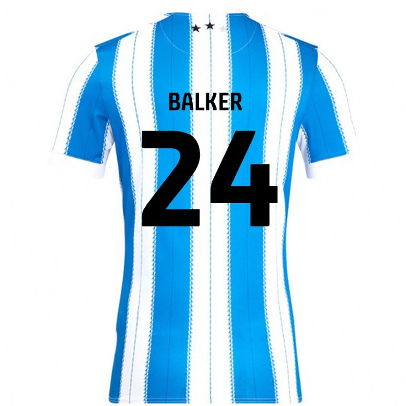 Danxen Barn Radinio Balker #24 Blå Vit Hemmatröja Matchtröjor 2024/25 Tröjor T-Tröja