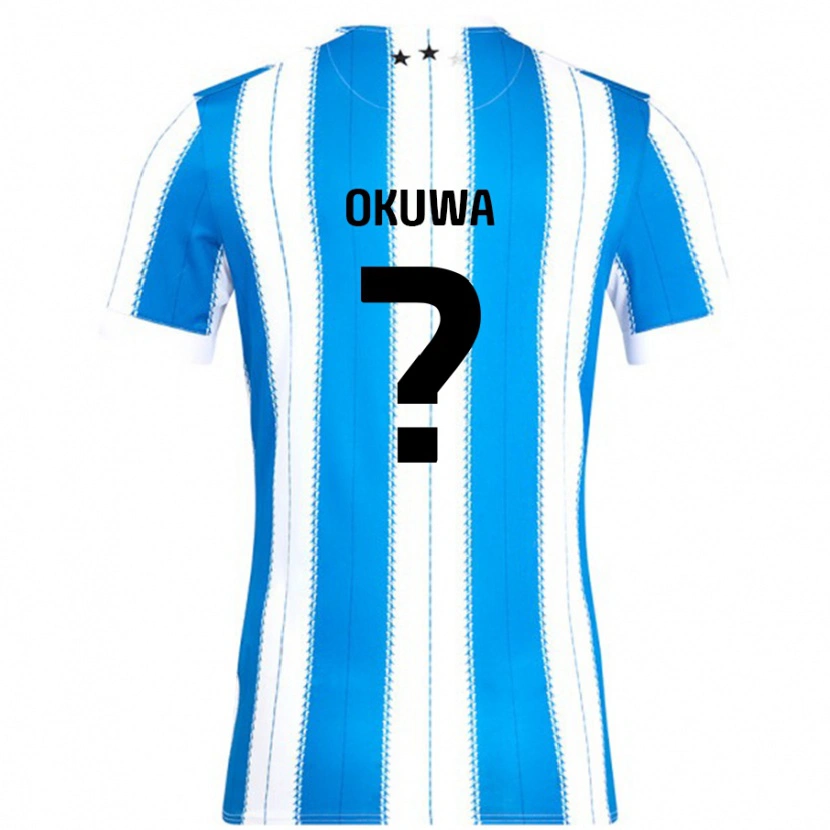 Danxen Barn Temi Okuwa #0 Blå Vit Hemmatröja Matchtröjor 2024/25 Tröjor T-Tröja