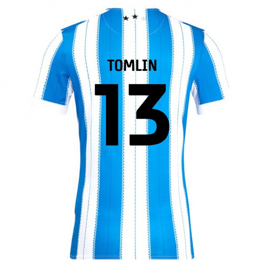 Danxen Barn Phoebe Tomlin #13 Blå Vit Hemmatröja Matchtröjor 2024/25 Tröjor T-Tröja