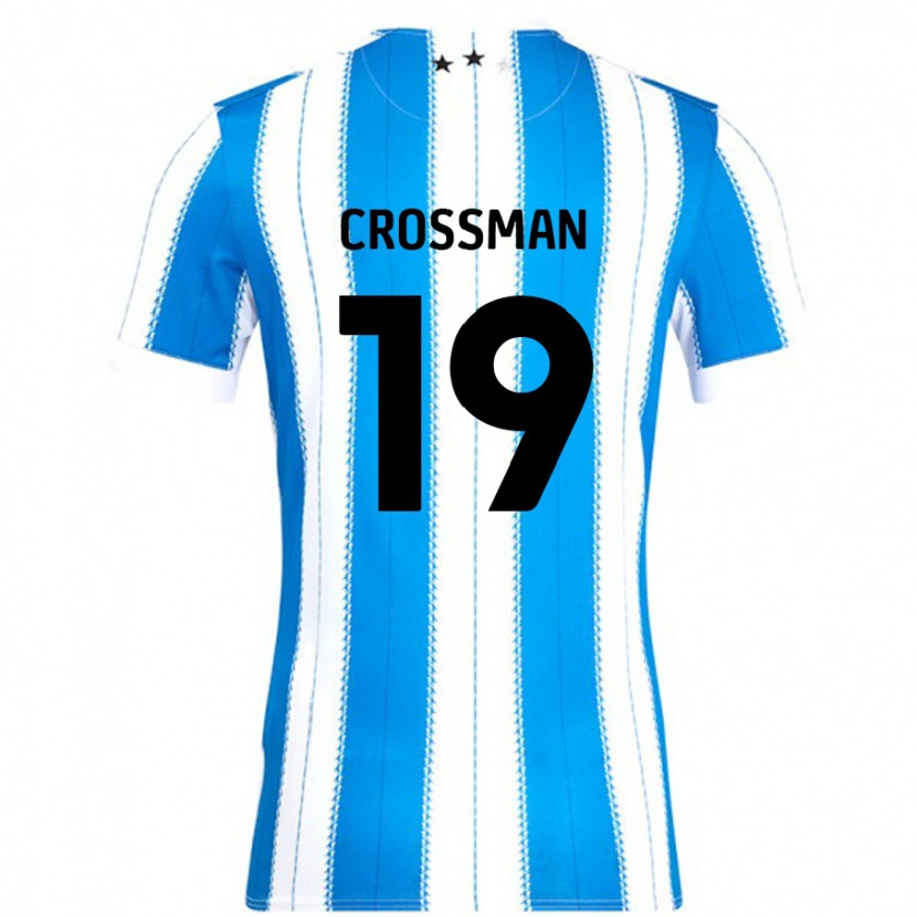 Danxen Barn Paige Crossman #19 Blå Vit Hemmatröja Matchtröjor 2024/25 Tröjor T-Tröja
