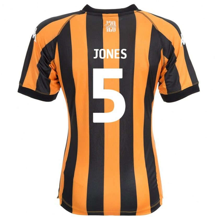 Danxen Barn Alfie Jones #5 Svart Bärnsten Hemmatröja Matchtröjor 2024/25 Tröjor T-Tröja
