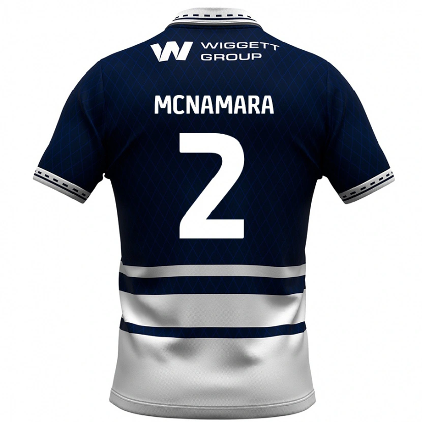 Danxen Barn Danny Mcnamara #2 Marinblå Vit Hemmatröja Matchtröjor 2024/25 Tröjor T-Tröja