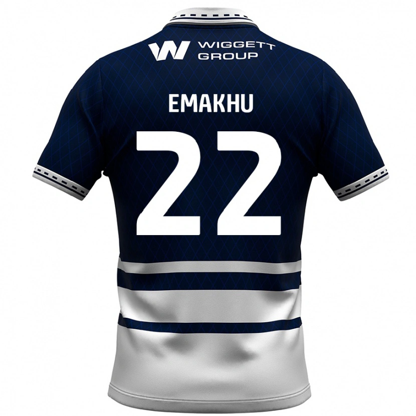 Danxen Barn Aidomo Emakhu #22 Marinblå Vit Hemmatröja Matchtröjor 2024/25 Tröjor T-Tröja
