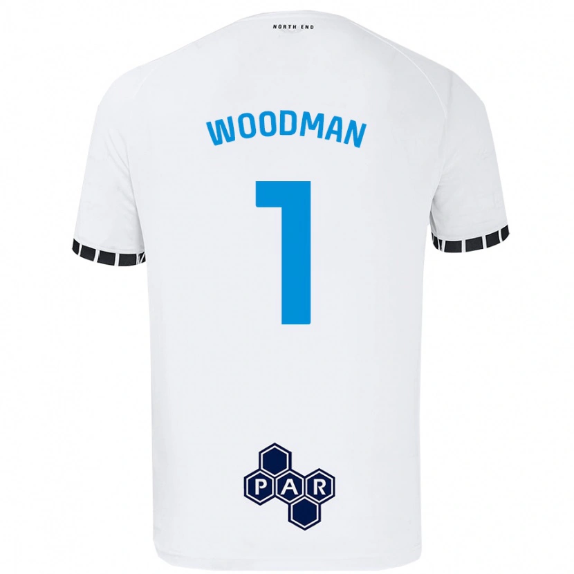Danxen Barn Freddie Woodman #1 Vit Hemmatröja Matchtröjor 2024/25 Tröjor T-Tröja