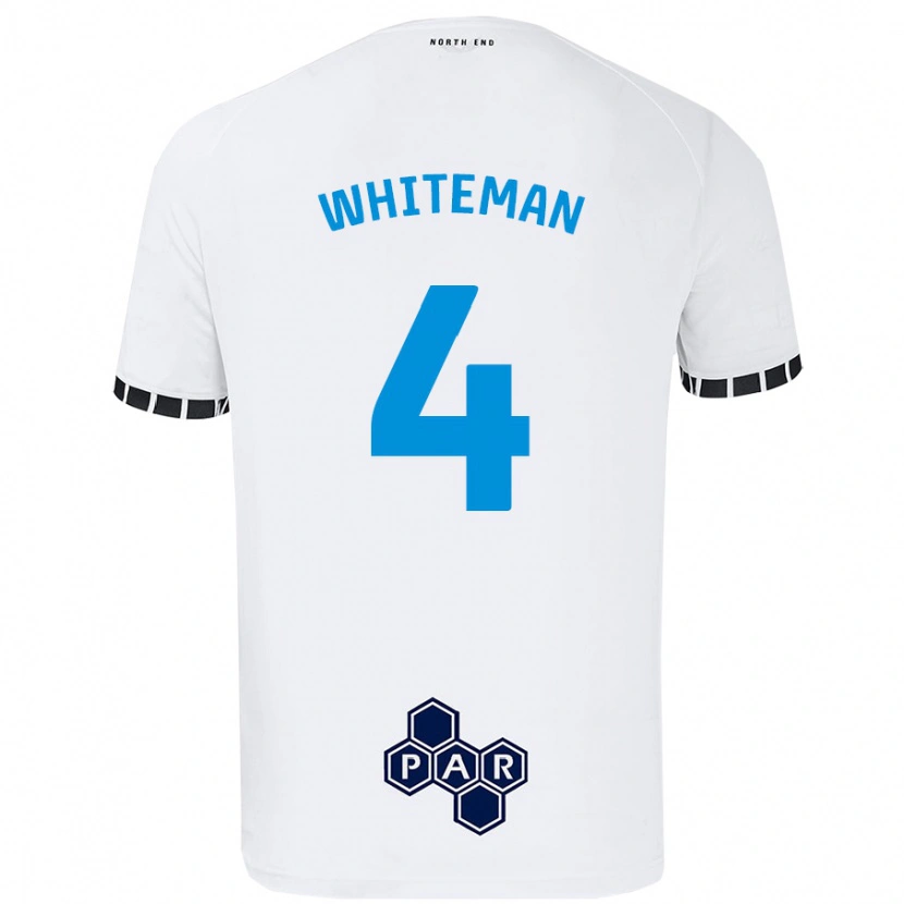 Danxen Barn Ben Whiteman #4 Vit Hemmatröja Matchtröjor 2024/25 Tröjor T-Tröja