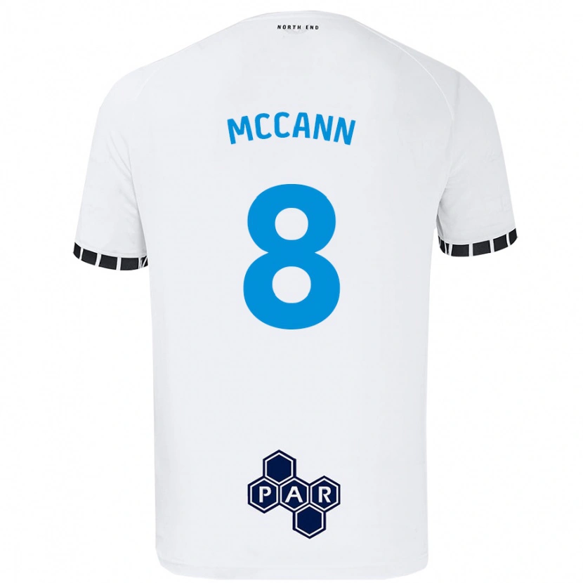 Danxen Barn Ali Mccann #8 Vit Hemmatröja Matchtröjor 2024/25 Tröjor T-Tröja