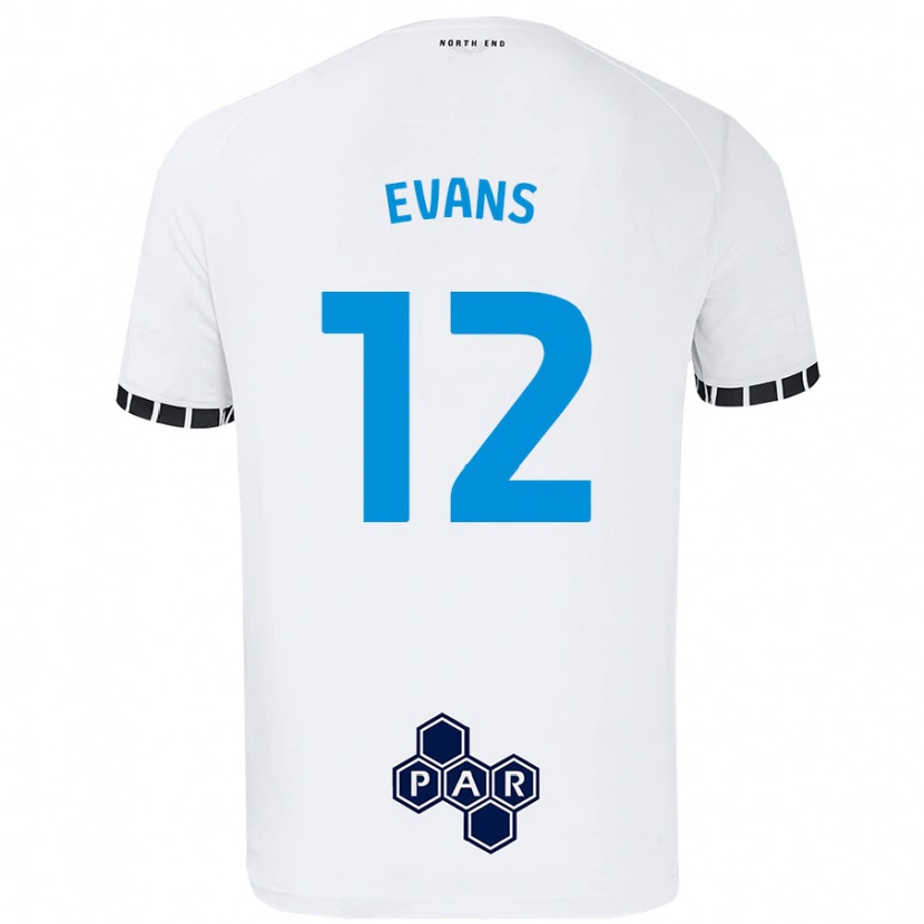 Danxen Barn Ched Evans #12 Vit Hemmatröja Matchtröjor 2024/25 Tröjor T-Tröja