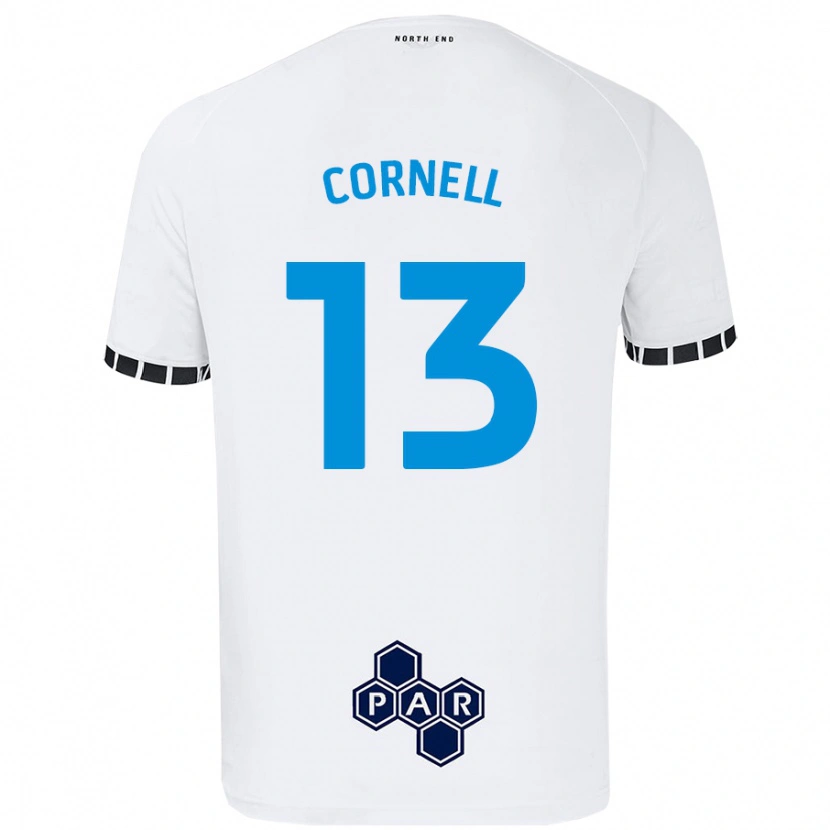 Danxen Barn David Cornell #13 Vit Hemmatröja Matchtröjor 2024/25 Tröjor T-Tröja