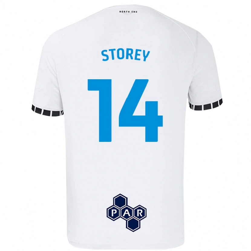 Danxen Barn Jordan Storey #14 Vit Hemmatröja Matchtröjor 2024/25 Tröjor T-Tröja