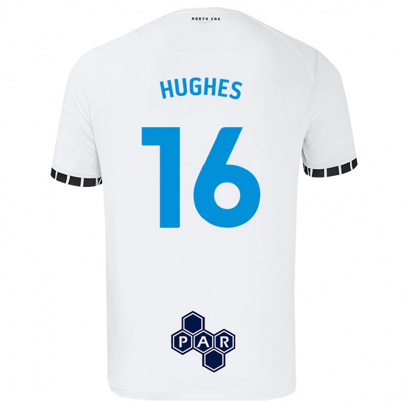 Danxen Barn Andrew Hughes #16 Vit Hemmatröja Matchtröjor 2024/25 Tröjor T-Tröja