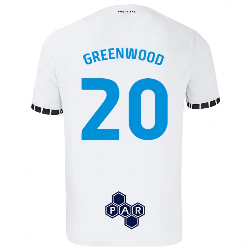 Danxen Barn Sam Greenwood #20 Vit Hemmatröja Matchtröjor 2024/25 Tröjor T-Tröja