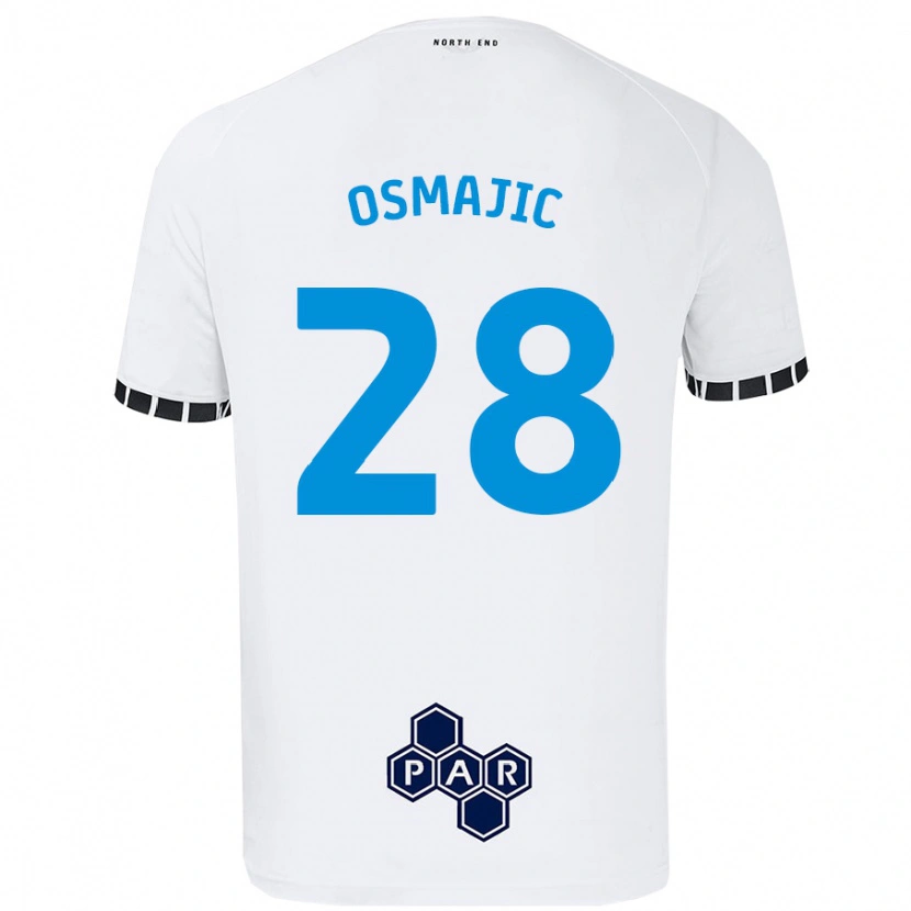 Danxen Barn Milutin Osmajic #28 Vit Hemmatröja Matchtröjor 2024/25 Tröjor T-Tröja