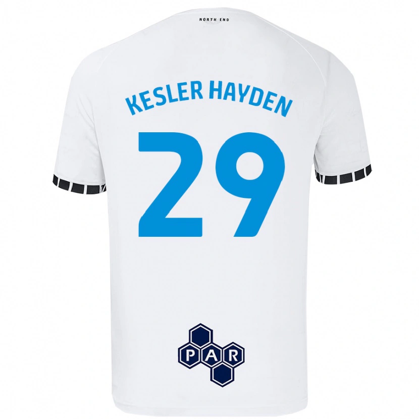 Danxen Barn Kaine Kesler-Hayden #29 Vit Hemmatröja Matchtröjor 2024/25 Tröjor T-Tröja