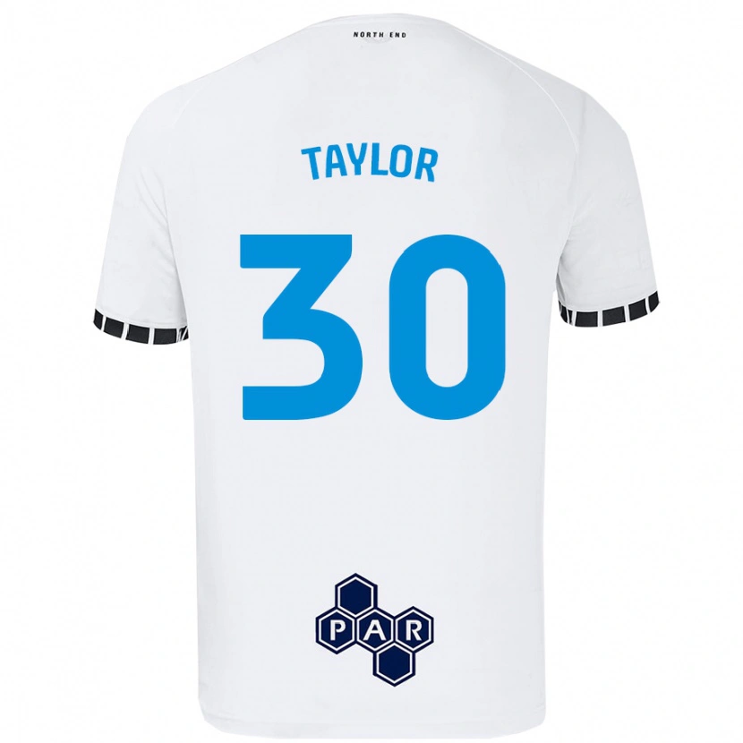 Danxen Barn Kian Taylor #30 Vit Hemmatröja Matchtröjor 2024/25 Tröjor T-Tröja