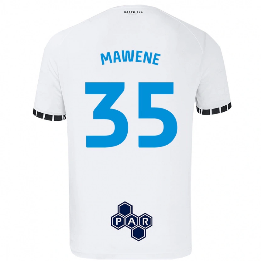 Danxen Barn Noah Mawene #35 Vit Hemmatröja Matchtröjor 2024/25 Tröjor T-Tröja
