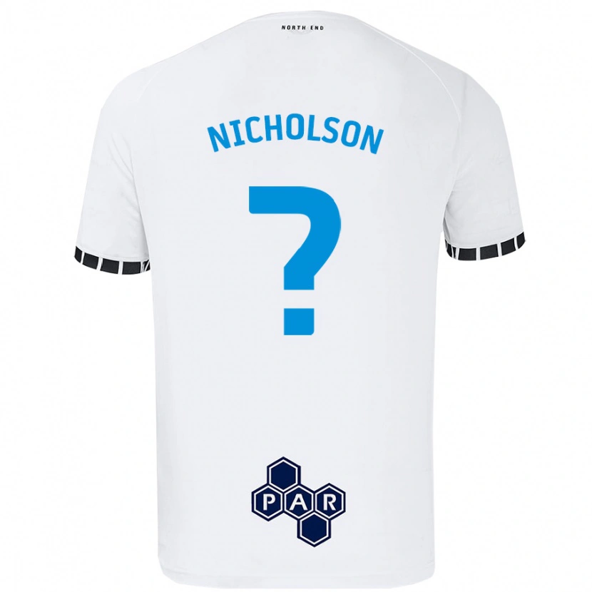 Danxen Barn Joseph Nicholson #0 Vit Hemmatröja Matchtröjor 2024/25 Tröjor T-Tröja