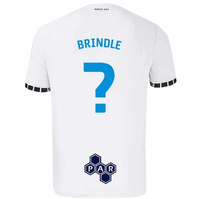 Danxen Barn Jonny Brindle #0 Vit Hemmatröja Matchtröjor 2024/25 Tröjor T-Tröja