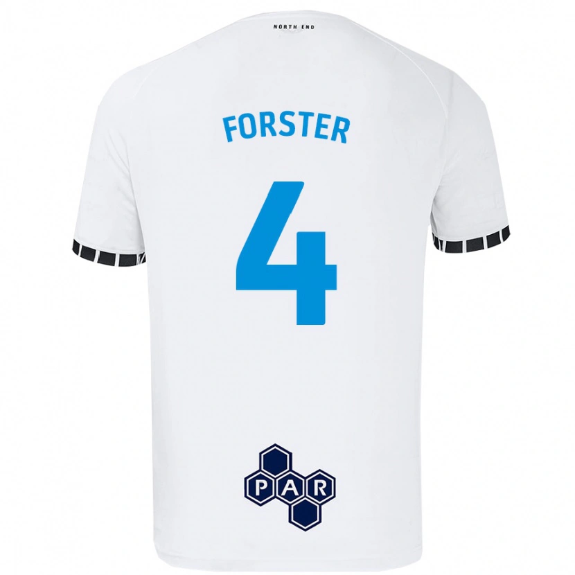 Danxen Barn Hannah Forster #4 Vit Hemmatröja Matchtröjor 2024/25 Tröjor T-Tröja