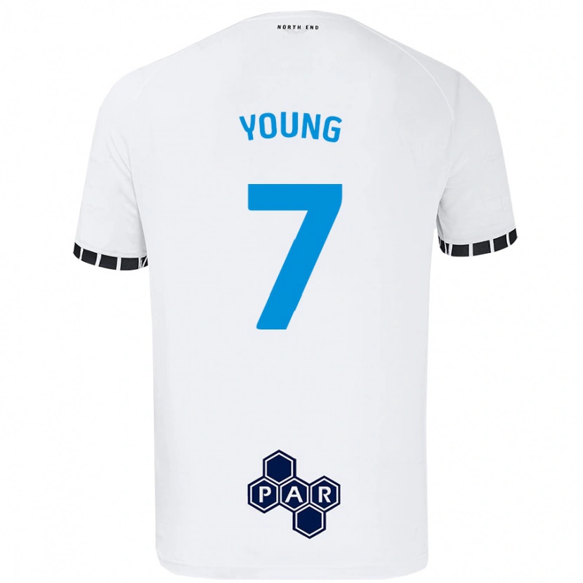 Danxen Barn Danielle Young #7 Vit Hemmatröja Matchtröjor 2024/25 Tröjor T-Tröja